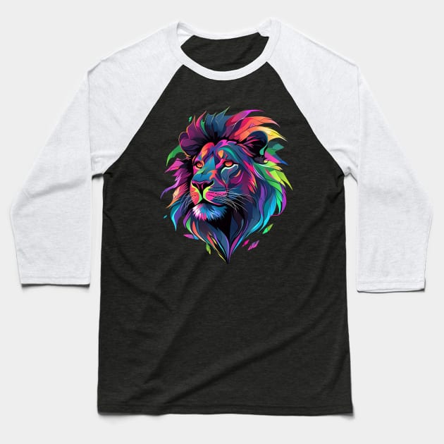 lion Baseball T-Shirt by piratesnow